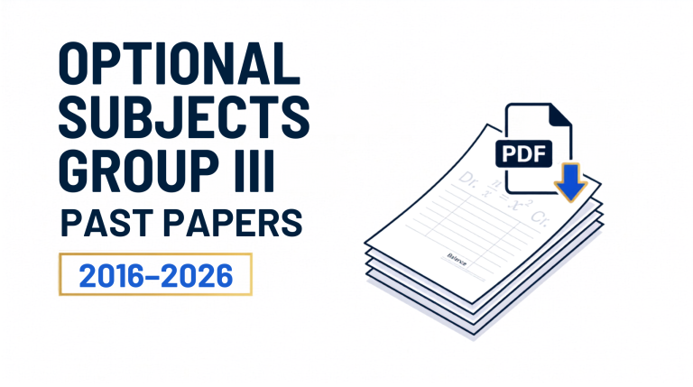 CSS Optional Subjects Group III Past Papers (2016–2026): Complete Archive